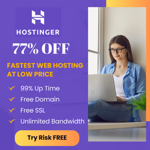 Hostinger Deal 77% off